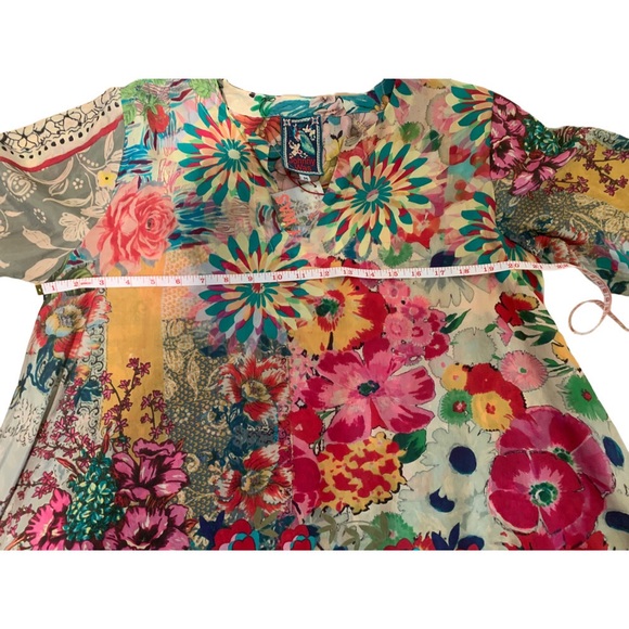 NWT Johnny Was Silk Blouse - Picture 6 of 7